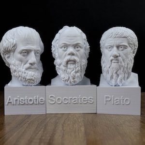 Socrates, Aristotle, Plato Bust, Greek Statues