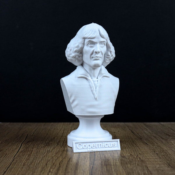 Nicolaus Copernicus Bust, Renaissance Polymath Statue, Sculpture Decoration ,Astronomy lover gift, Home Decor