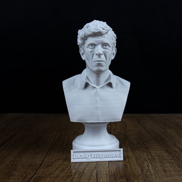 Ludwig Wittgenstein Bust, Austrian philosopher Statue, Sculpture Decoration ,Home Decor