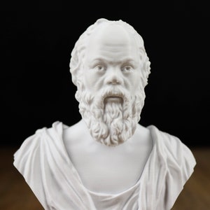 Socrates Bust Sculpture, Greek Statue image 2