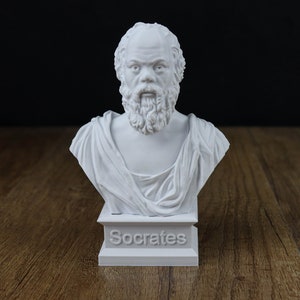 Socrates Bust Sculpture, Greek Statue image 1