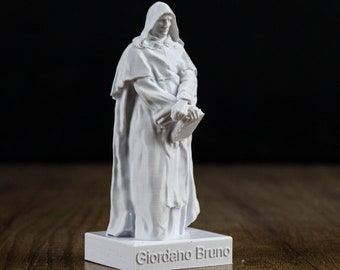 Giordano Bruno Bust, Italian Philosopher Sculpture