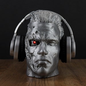 Terminator T-800 LED Bust, Arnold Schwarzenegger Headphone Holder