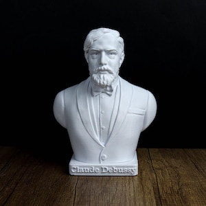 Claude Debussy Bust, Iconic French Composer, Elegant Musician Decor