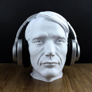 Mads Mikkelsen Headphone Holder, Desktop Decor Headphone stand, Gaming Accessories