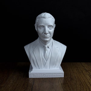 J. Robert Oppenheimer Bust, Iconic Scientist Home Decor