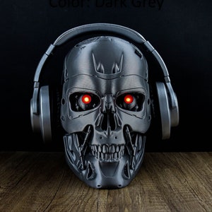 Support pour casque endosquelette Terminator, buste LED Skull T-800, support pour casque image 6