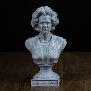 Margaret Thatcher Bust, Former Prime Minister of the United Kingdom Sculpture, The Iron Lady Statue
