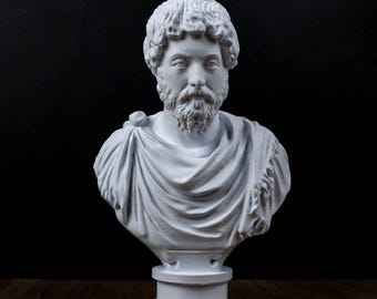 Busto de Marco Aurelio, decoración de estatuilla romana
