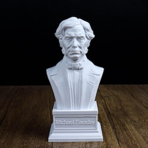 Michael Faraday Bust, Physics Home Decor, Gift for Science Lovers