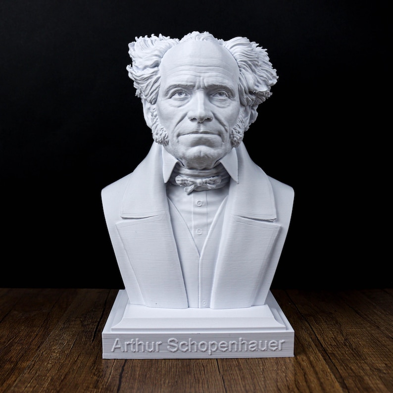 Arthur Schopenhauer Bust, German philosopher Statue, Sculpture Decoration ,Decor image 1