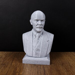 Vladimir Lenin bust, Lenin statue, Soviet history decor, Gift for History Lovers image 3