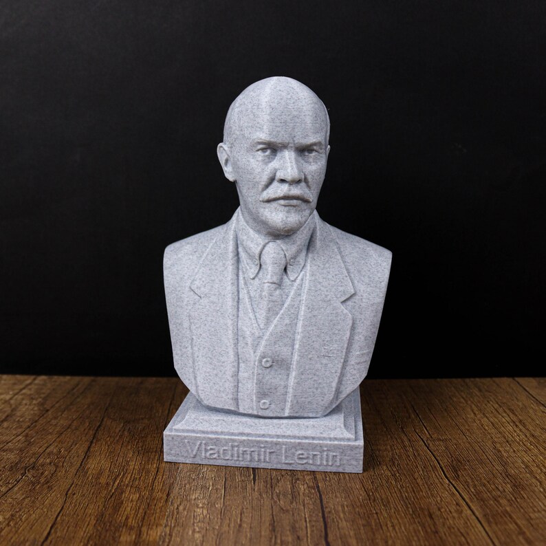 Vladimir Lenin bust, Lenin statue, Soviet history decor, Gift for History Lovers image 3