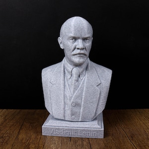 Vladimir Lenin bust, Lenin statue, Soviet history decor, Gift for History Lovers image 1