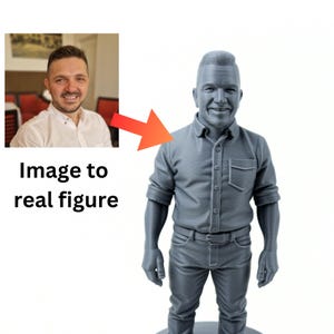 Create your own Action Figure from Your Photo, Personalized Miniature Figurine Gift for Him or Her, Unique Birthday, Anniversary