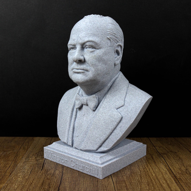 Winston Churchill Bust, British Prime Minister Statue image 10