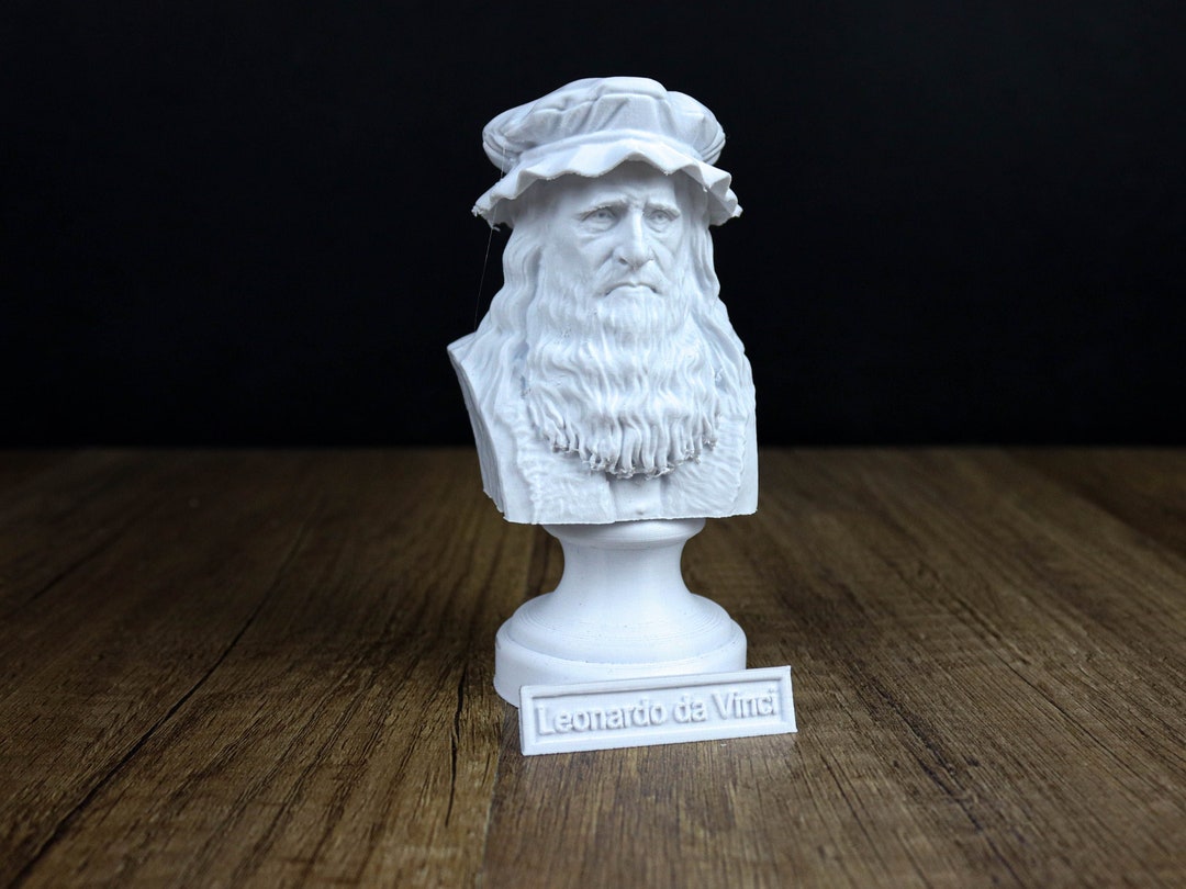 Leonardo Da Vinci Bust, Italian Polymath of the High Renaissance Era ...