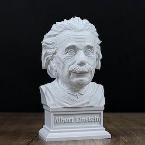 アルベルト・アインシュタインの胸像、ドイツの物理学者および数学者デスクトップ像