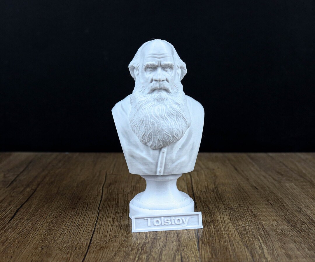 Leo Tolstoy Bust, Renaissance Polymath Statue, Sculpture Decoration ...