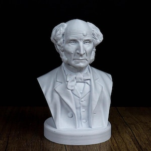 John Stuart Mill Büste, Englische Philosoph und Ökonomische Skulptur