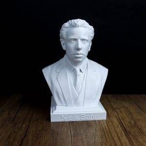Buste de Niels Bohr, statue de la théorie atomique, décoration scientifique, cadeau pour les physiciens et les amateurs de STIM