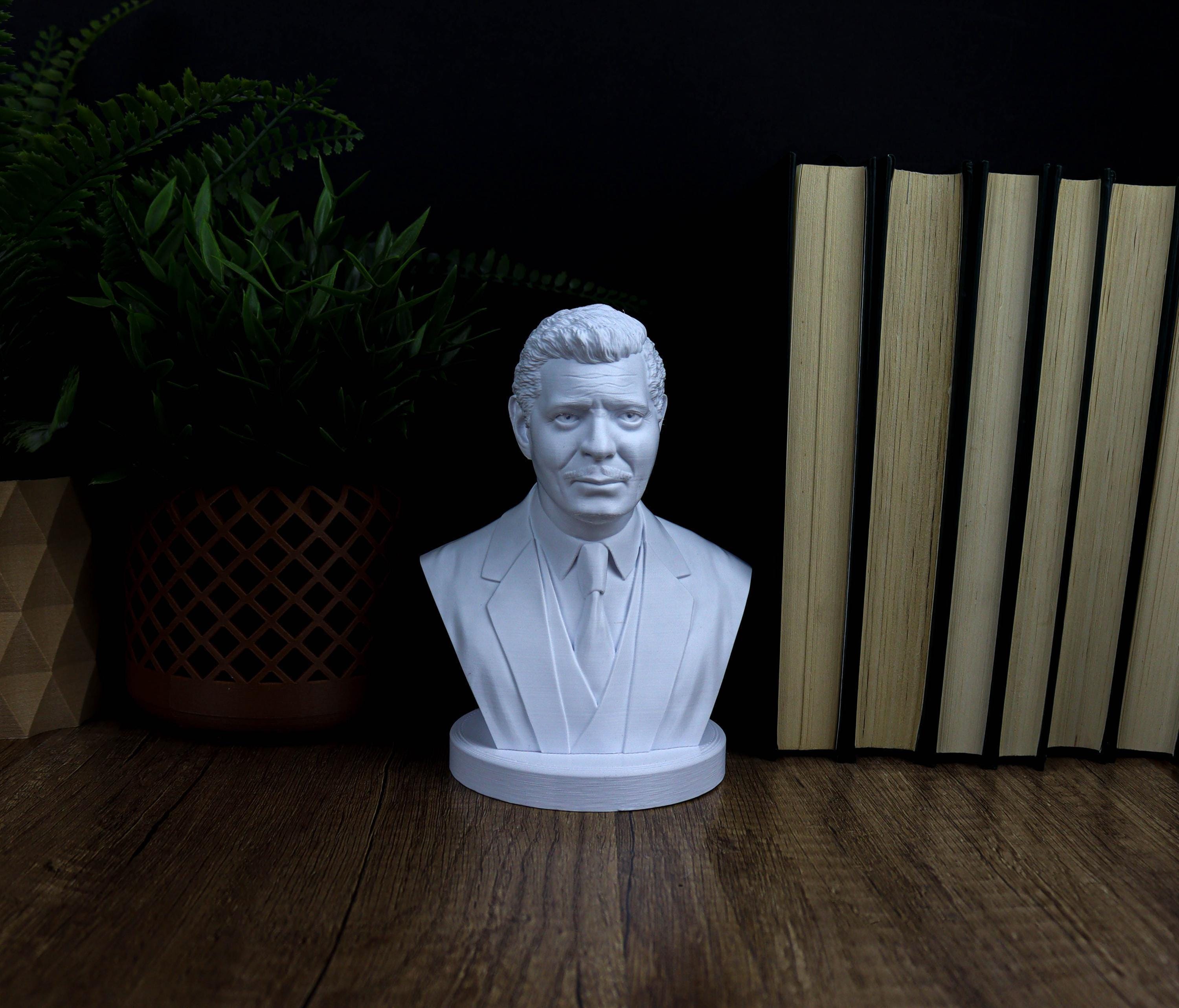 クラーク・ゲーブルの胸像、クラシックなハリウッドアイコンの室内装飾