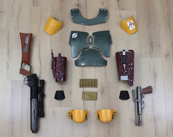 Boba Fett Wearable Armor and Blasters re-painted Set