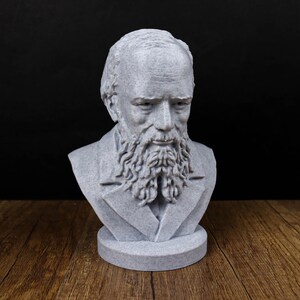 Busto de Fiódor Dostoievski, estatua del novelista ruso, regalo para la poesía imagen 2