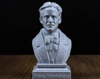 Erwin Schrodinger 3D Sculpture Bust