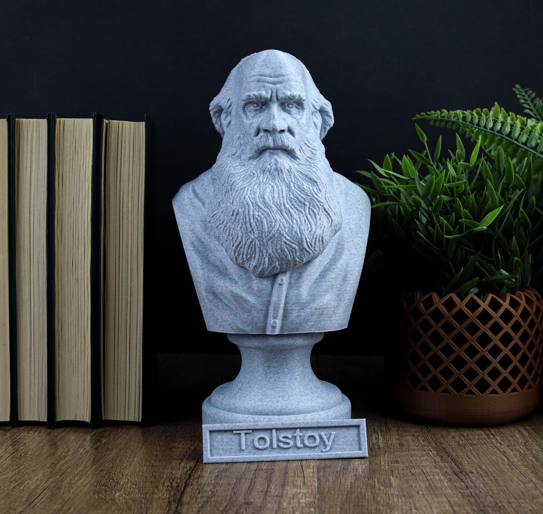 Polymath Statues Leo Tolstoy Bust, Renaissance Polymath Statue, Sculpture Decoration ...