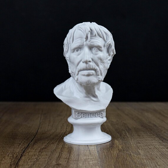 セネカ　石膏像　高さ48cm、幅22cm、奥行き26cm セネカの胸像、ローマのストア派哲学者彫刻 - Etsy 日本