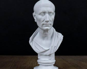 Groen 3D-bustebeeld van Caesar
