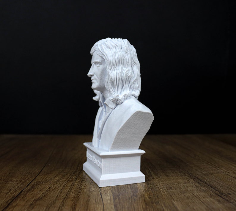 Sir Isaac Newton Bust English Mathematician Physicist Etsy