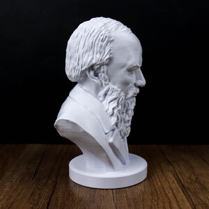 Busto de Fiódor Dostoievski, estatua del novelista ruso, regalo para la poesía imagen 8