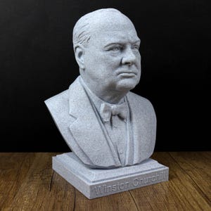Winston Churchill Bust, British Prime Minister Statue image 7