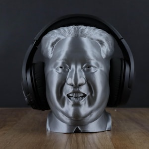 Supporto per cuffie Kim Jong-un, regalo per busto 3D per cuffie da scrivania