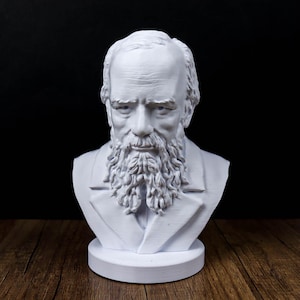 Busto de Fiódor Dostoievski, estatua del novelista ruso, regalo para la poesía imagen 1