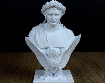 Napoleon Bonaparte-buste, beeldhouwwerk Franse keizer, standbeeld