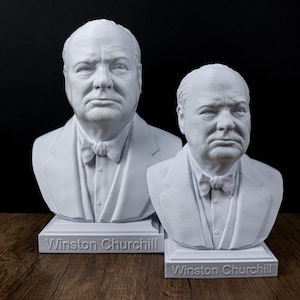 Winston Churchill Bust, British Prime Minister Statue image 3