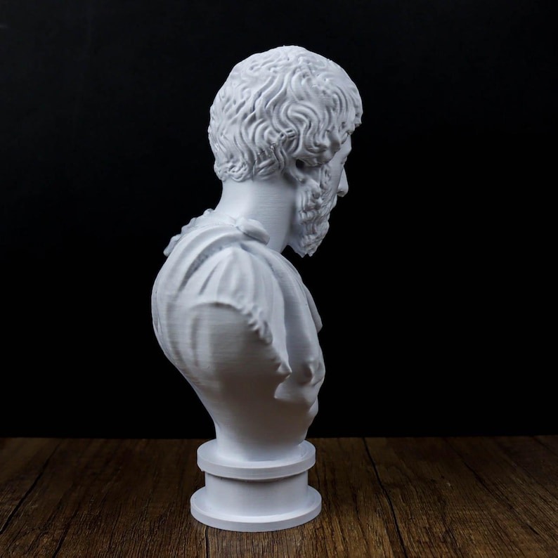 Busto de Marco Aurelio, decoración de estatuilla romana imagen 8