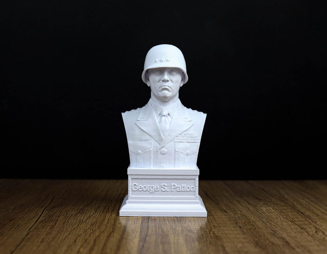 George Patton Images General George Patton Bust, World War II Military Sculpture, American ...