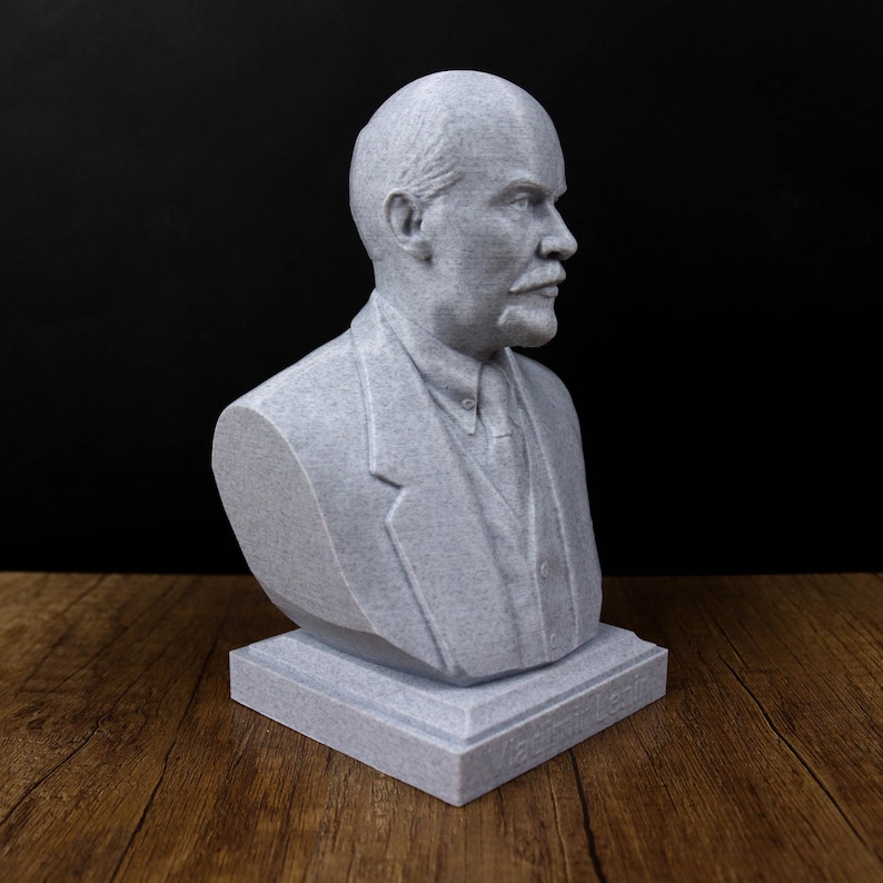 Vladimir Lenin bust, Lenin statue, Soviet history decor, Gift for History Lovers image 10