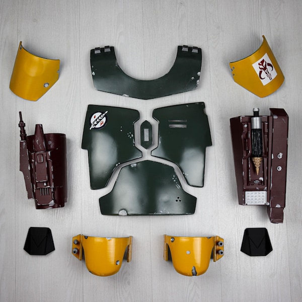 Set ridipinto su misura dell'armatura indossabile di Boba Fett