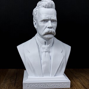 Friedrich Nietzsche Büste, Deutsche Philosoph und Philologen Skulptur Bild 2