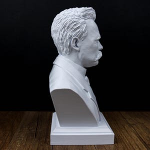 Friedrich Nietzsche Büste, Deutsche Philosoph und Philologen Skulptur Bild 3