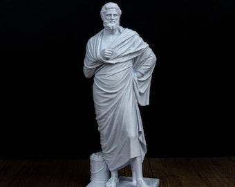 Busto de Sófocles impreso en 3D, decoración del hogar de la literatura griega clásica