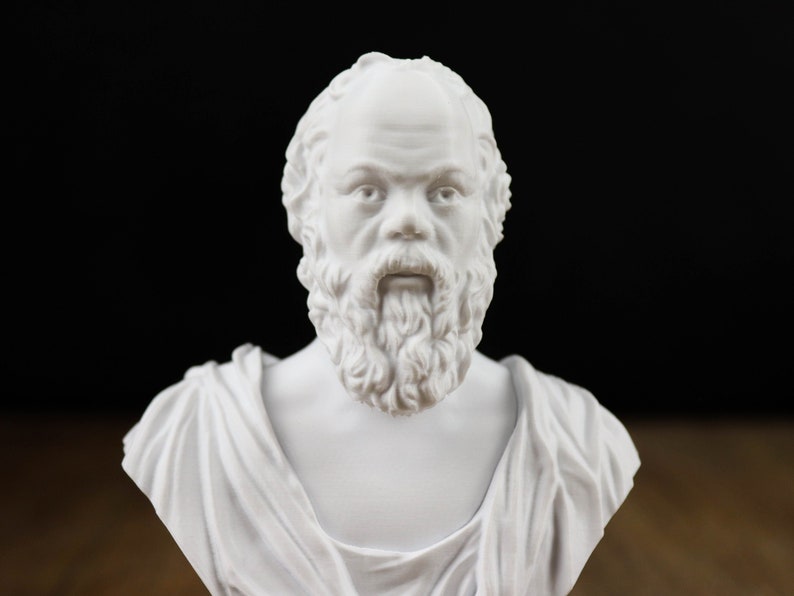 Socrates Bust Sculpture, Greek Statue image 2