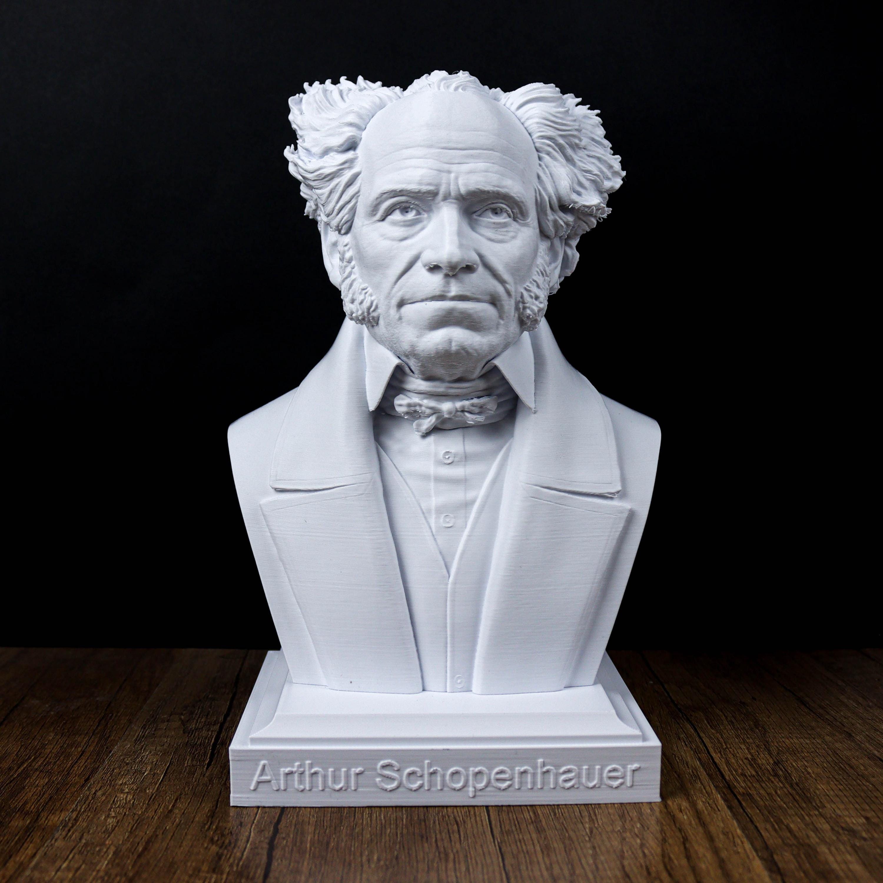 アーサー・ショーペンハウアーの胸像、ドイツの哲学者の像、彫刻