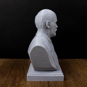 Vladimir Lenin bust, Lenin statue, Soviet history decor, Gift for History Lovers image 9