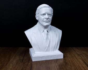 T.S. Eliot Bust, Modernist Poetry Gift for Book Lovers